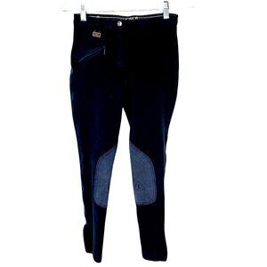 Equestrian ELT Riding Pants Leg Patches Horse Ladies Blue 24/XS 1-25